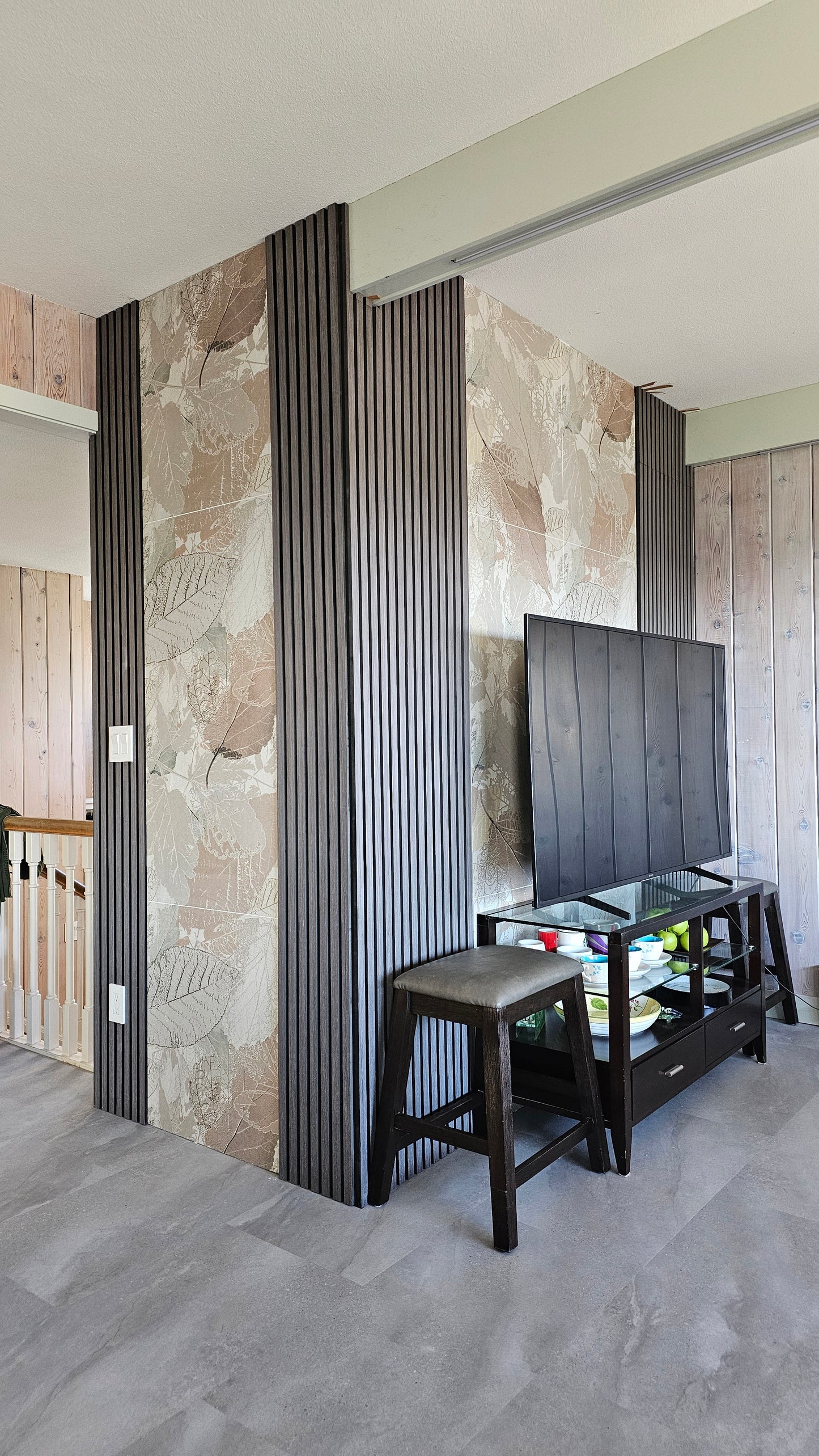 Gray Oak Wall Panel