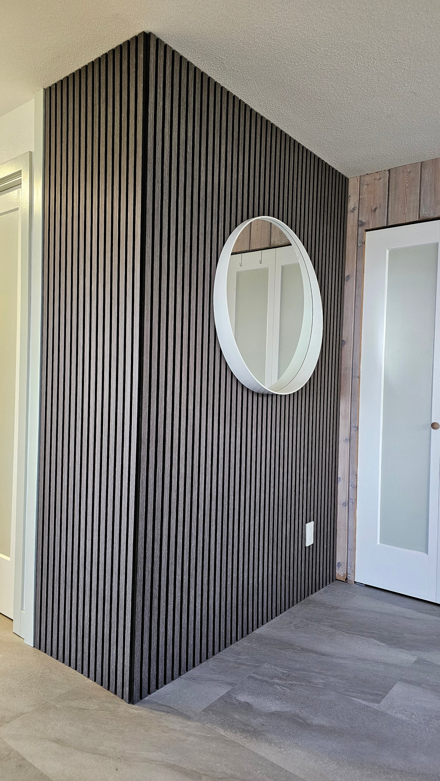 Gray Oak Wall Panel