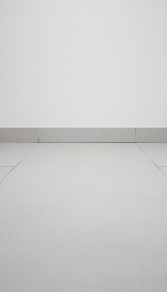 Ultra light grey ceramic floor tile